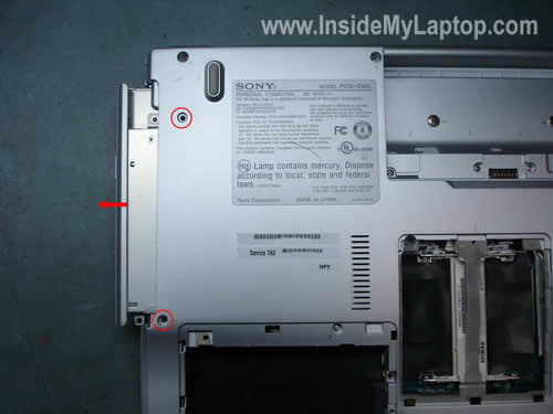 Remove laptop DVD drive