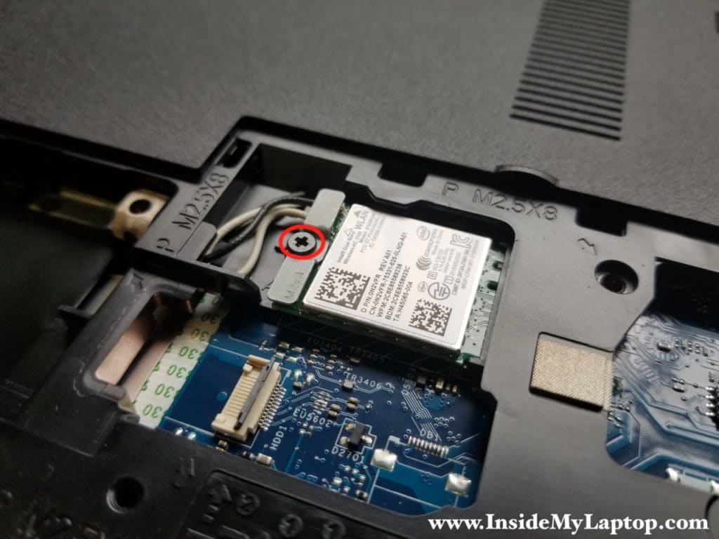 Remove Wi-Fi card bracket