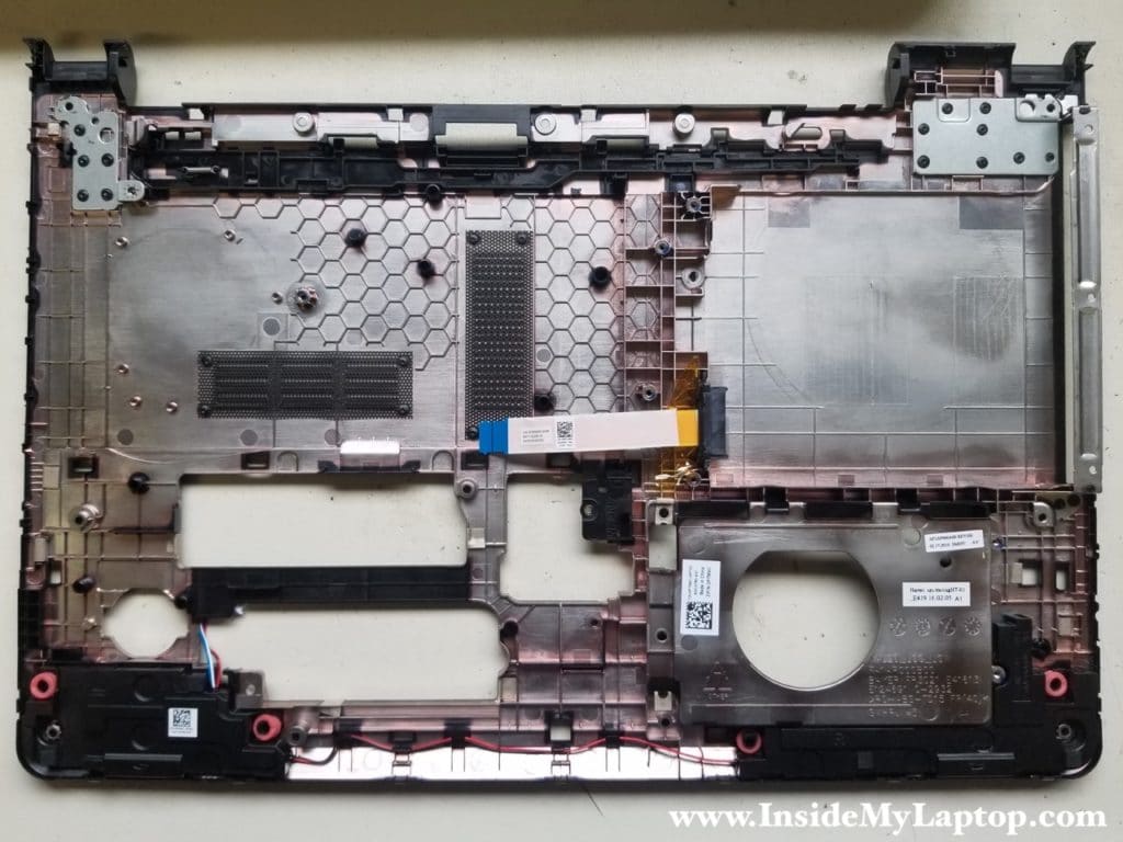 Dell Inspiron 15 5000 bottom case removed