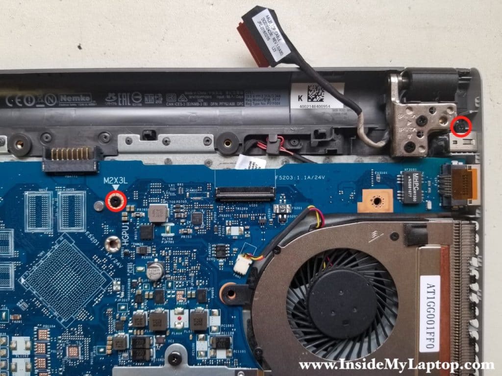 Remove motherboard screws