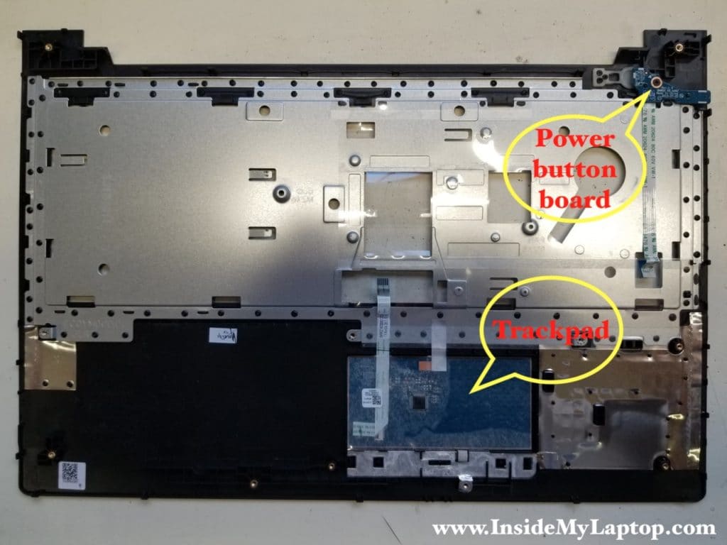 Access trackpad and power button board