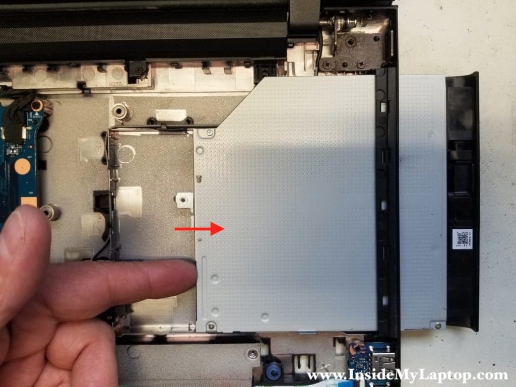 Lenovo ideapad 300-15ISK optical drive removed