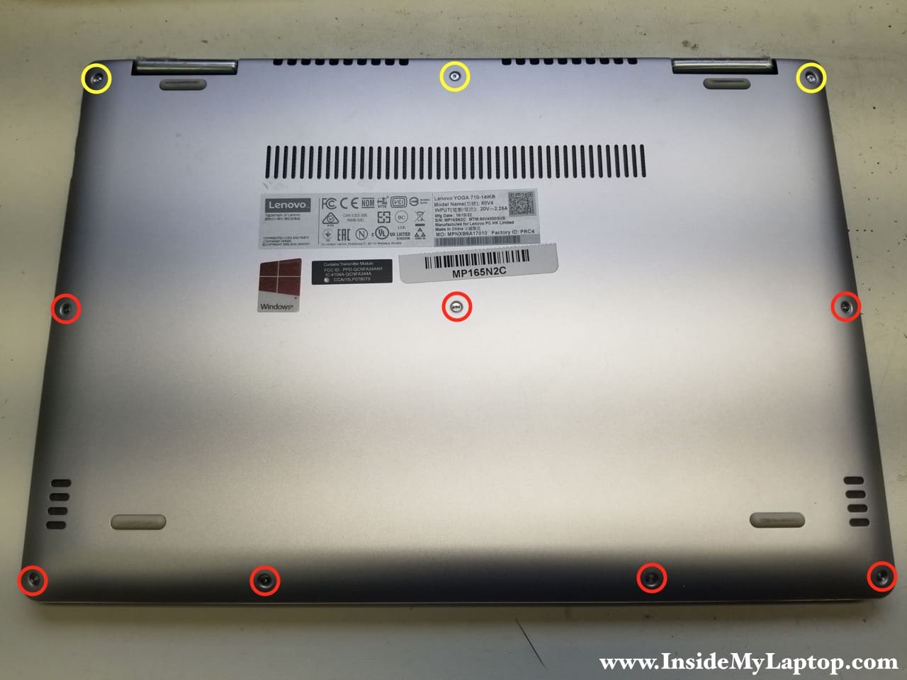 Taking apart Lenovo YOGA 710-14IKB – Inside my laptop