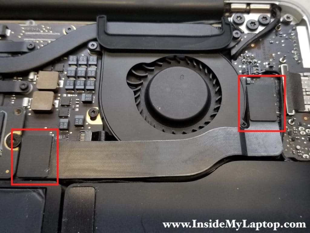 Flex cable between logic board and I/O board