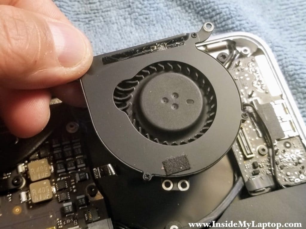 Remove cooling fan