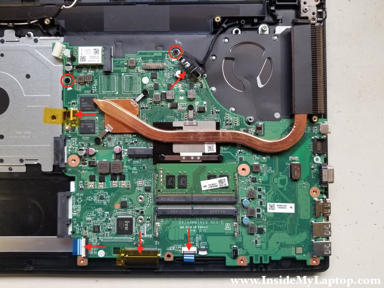 How to disassemble Acer Aspire E5-575 series N16Q2 – Inside my laptop