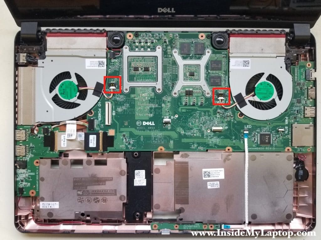 Disconnect both cooling fans