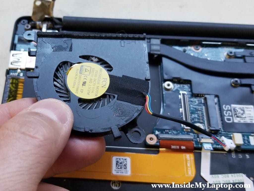 Remove and replace cooling fan