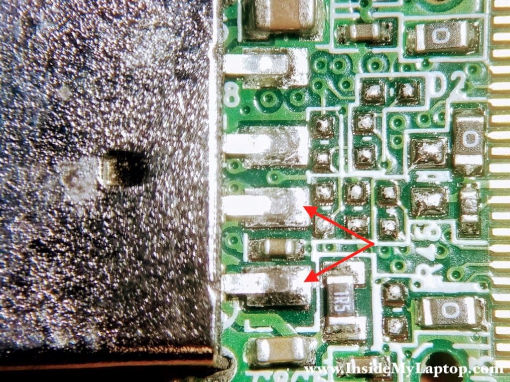 Unsolder damaged soldering pads