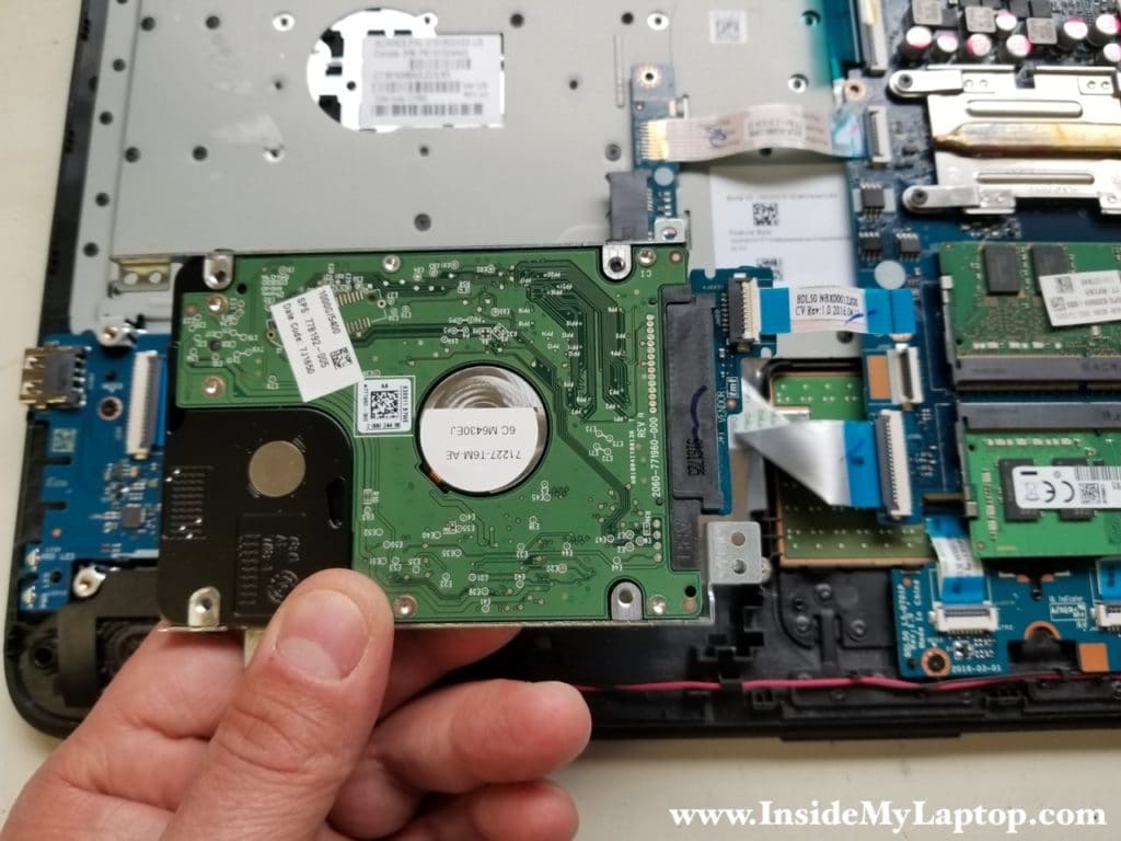 Remove hard drive assembly