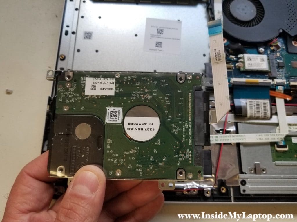 Remove HP Envy 15T-AE100 hard drive