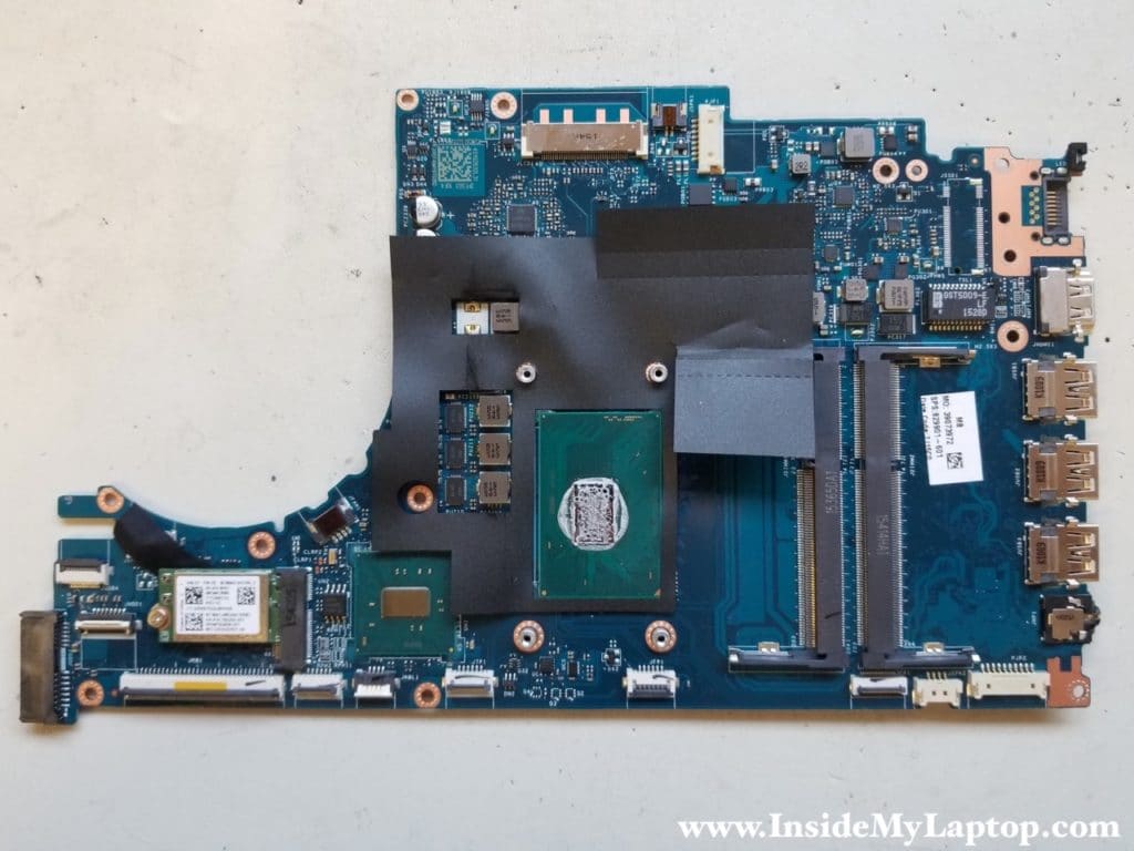 HP Envy 15T-AE100 motherboard removed