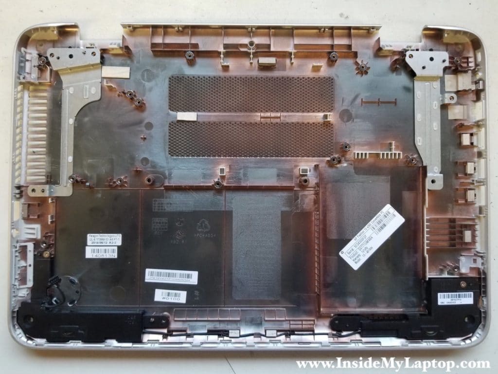 Bottom case with everything removed