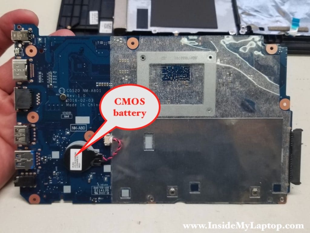 Access CMOS battery