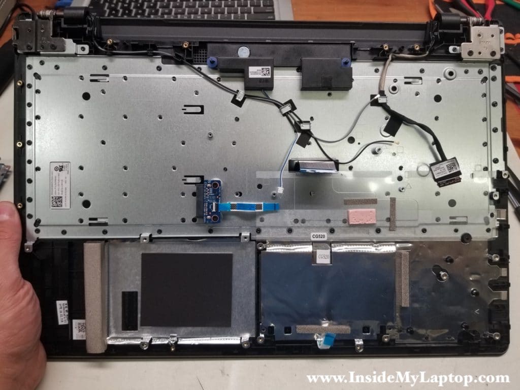 Keyboard attached to top case