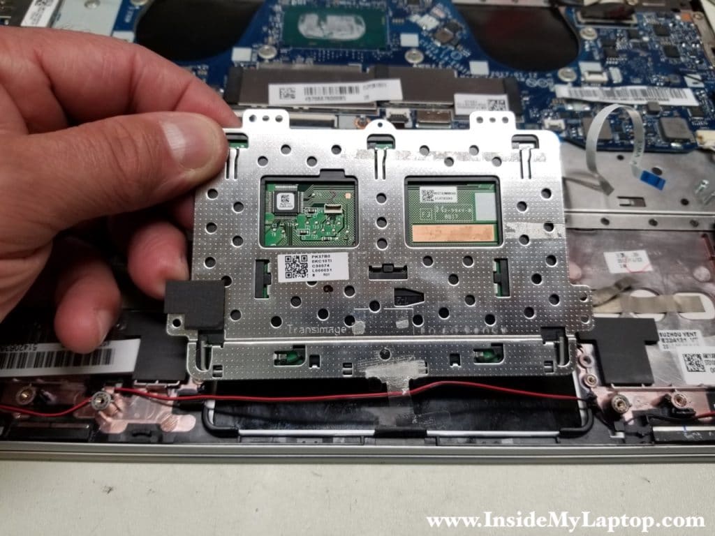 Remove touchpad assembly