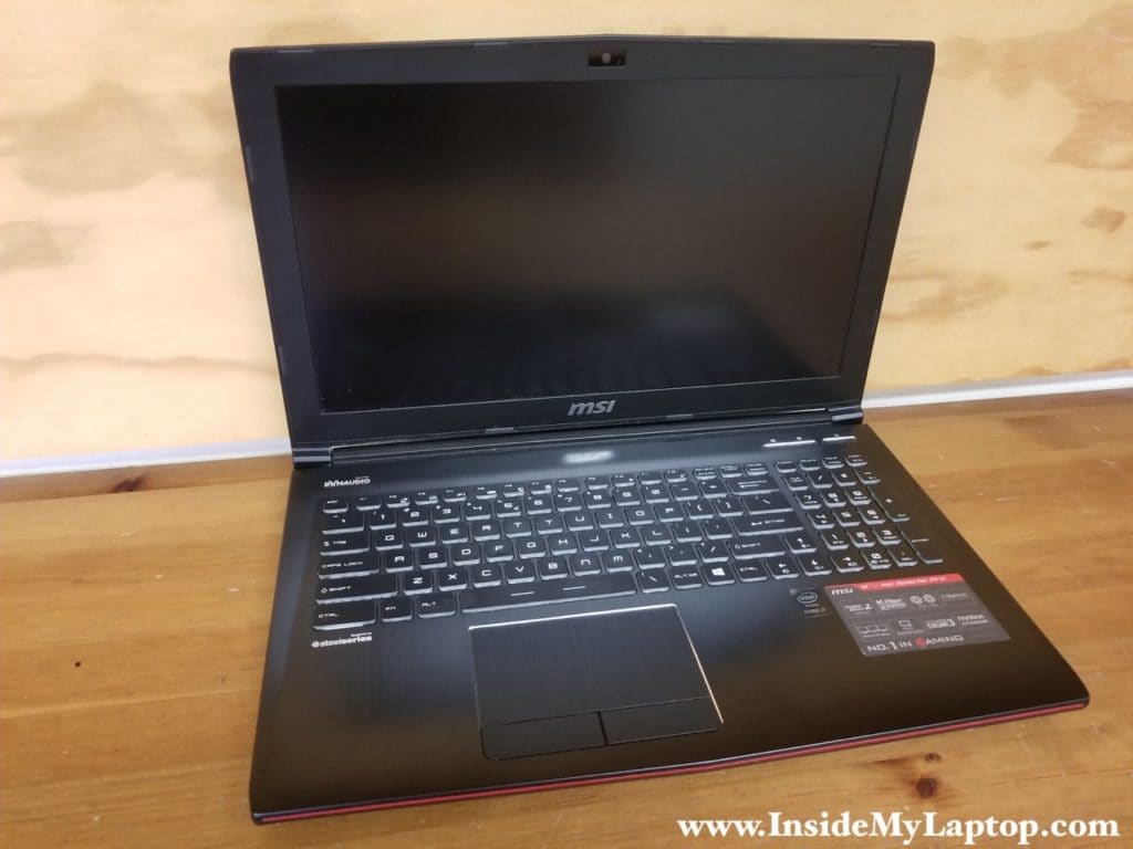 MSI GE62 GP62 PE60 disassembly guide