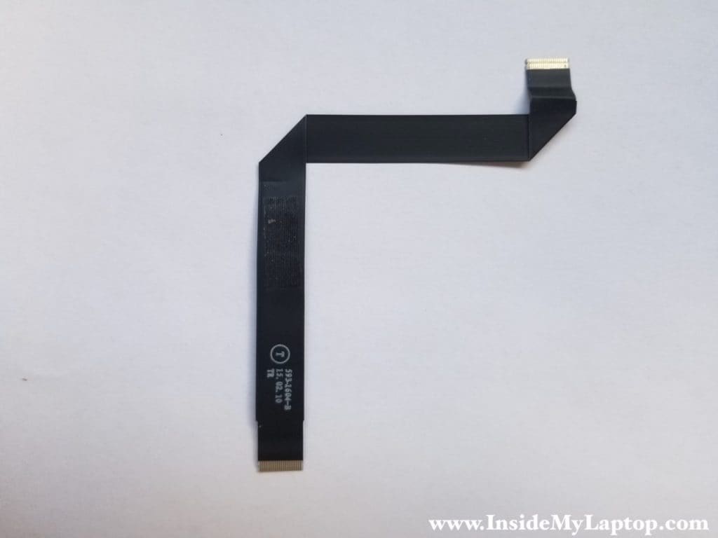 Inspect the trackpad cable for water damage