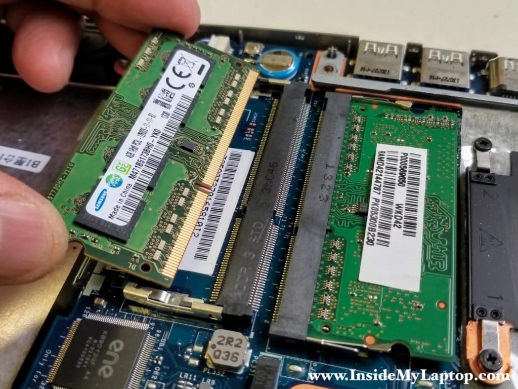 Remove both memory modules