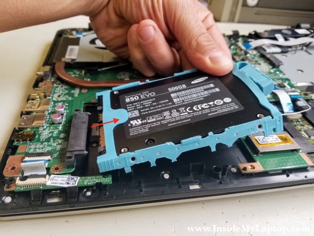 Remove hard drive