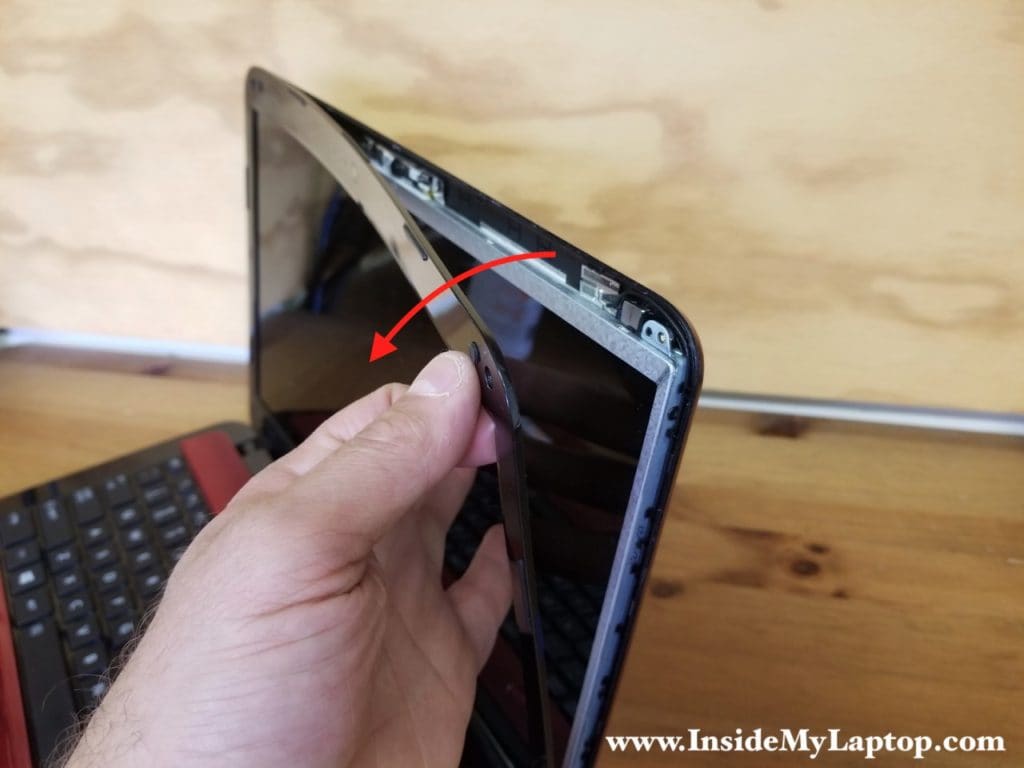 Continue removing display bezel