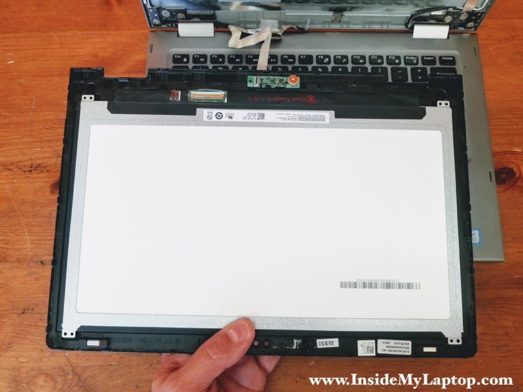 Remove touchscreen assembly