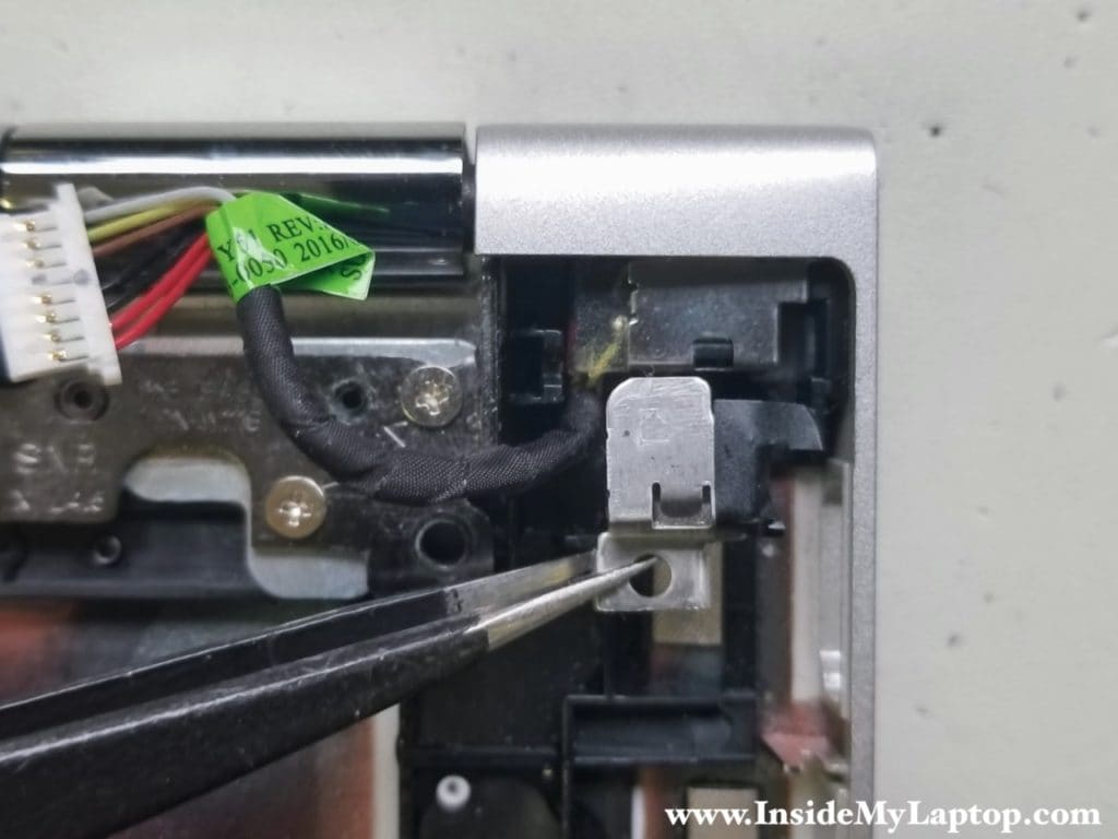 Remove DC-IN bracket