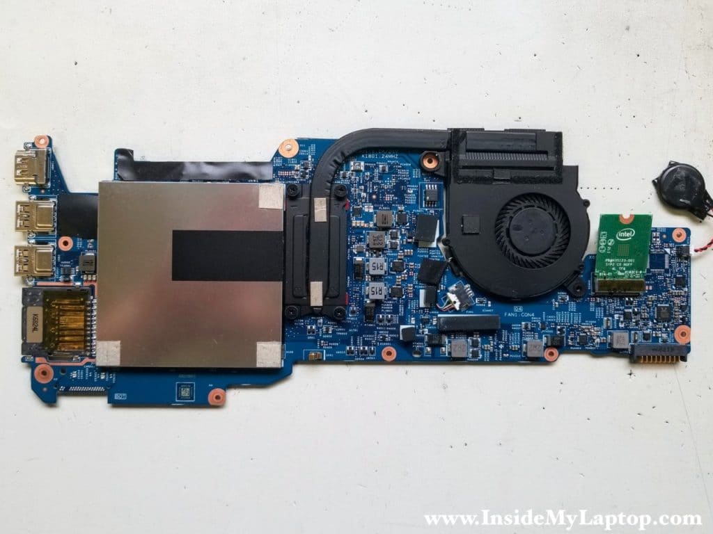 Other side of motherboard