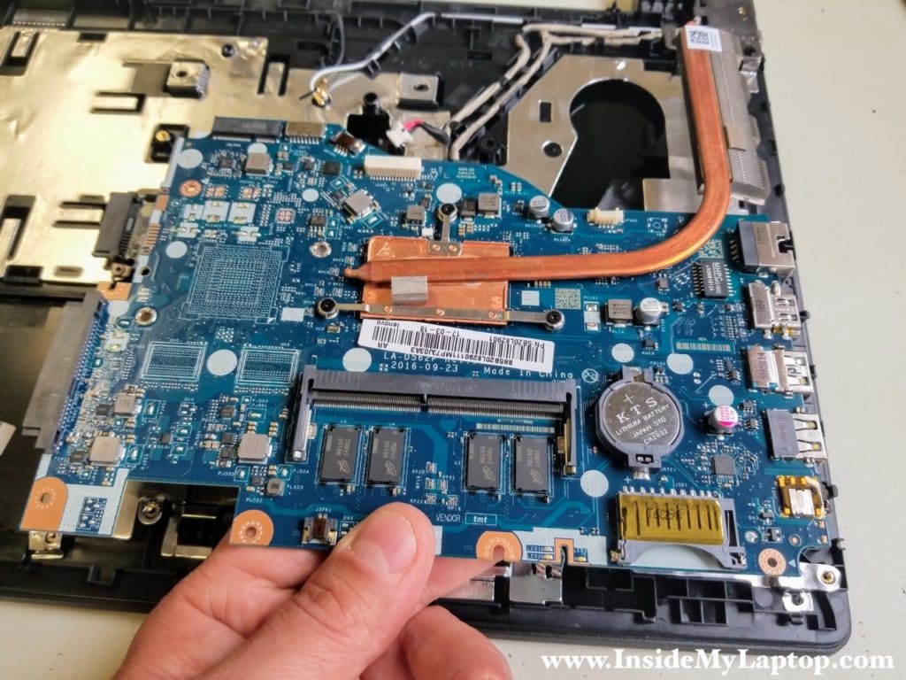 Remove motherboard