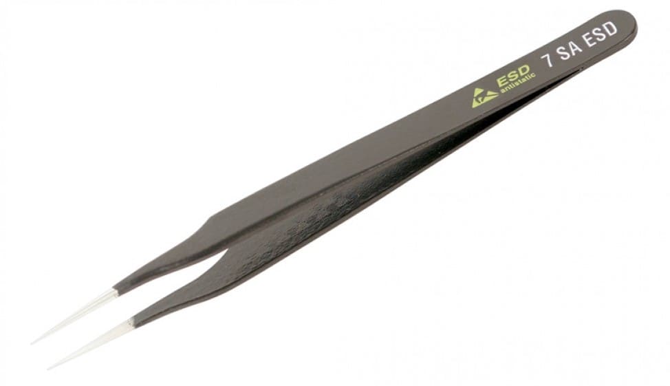 Wiha 44501 ESD safe needle nose tweezers