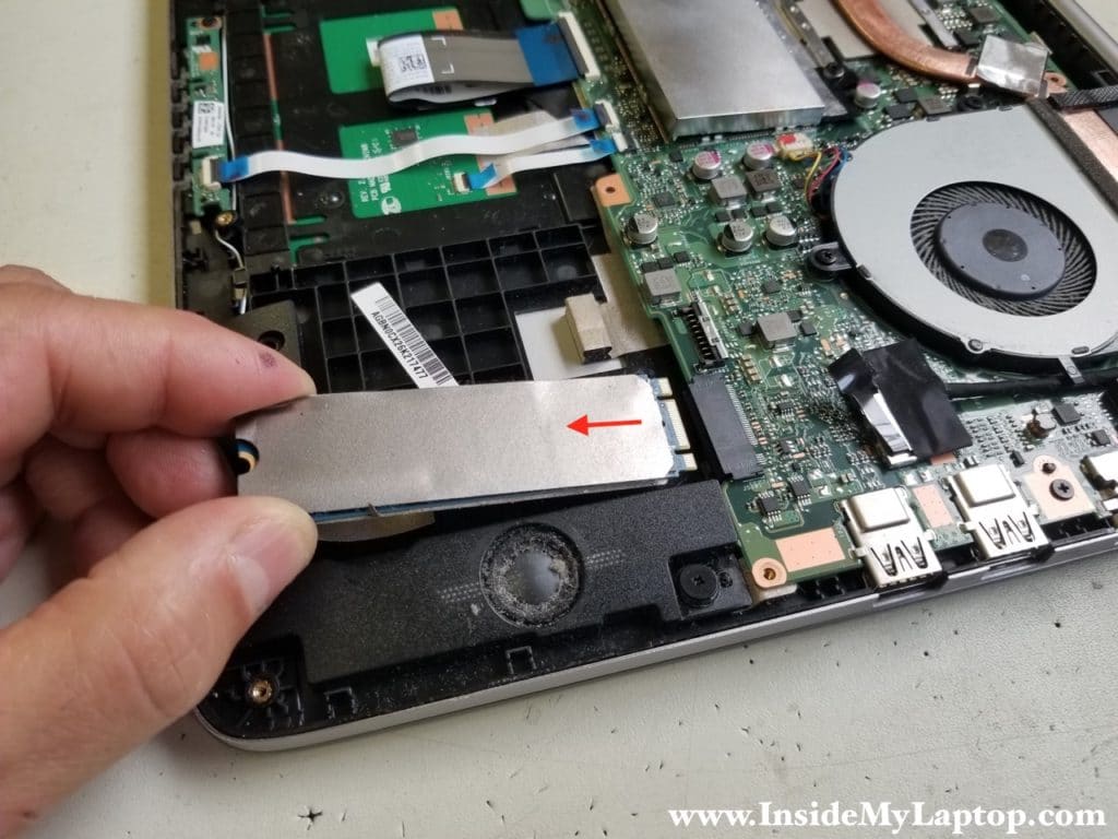 Unplug SSD from motherboard