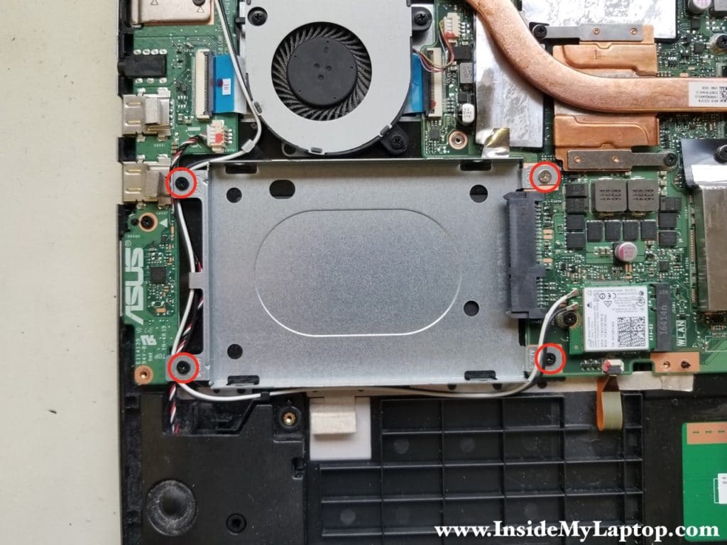 Remove regular hard drive caddy