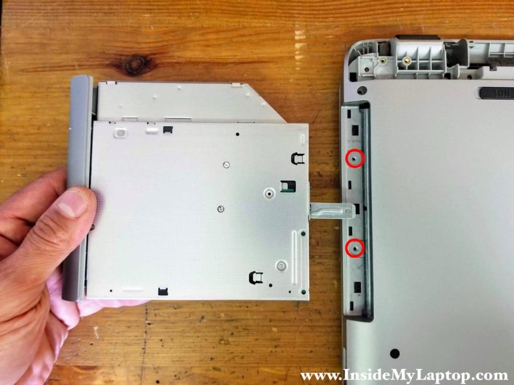 Remove optical drive