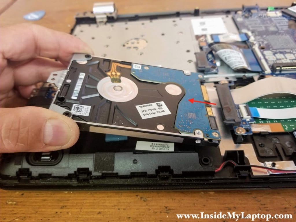 Remove hard drive