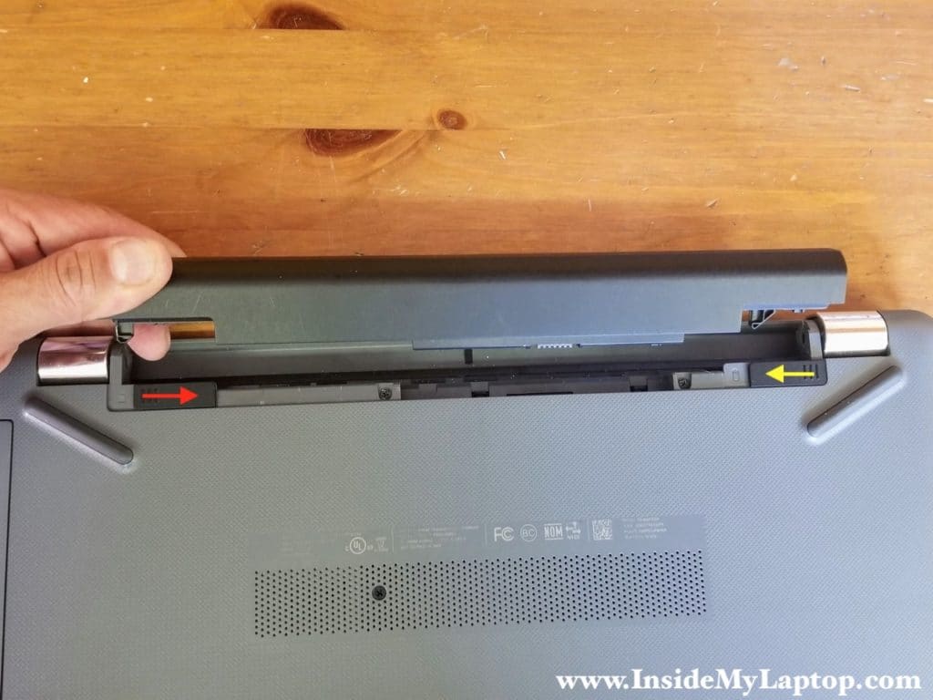 Remove laptop battery