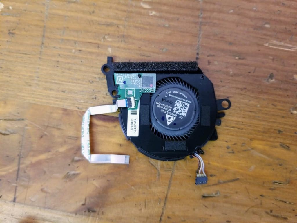 The IR sensor board is attached to the fan.