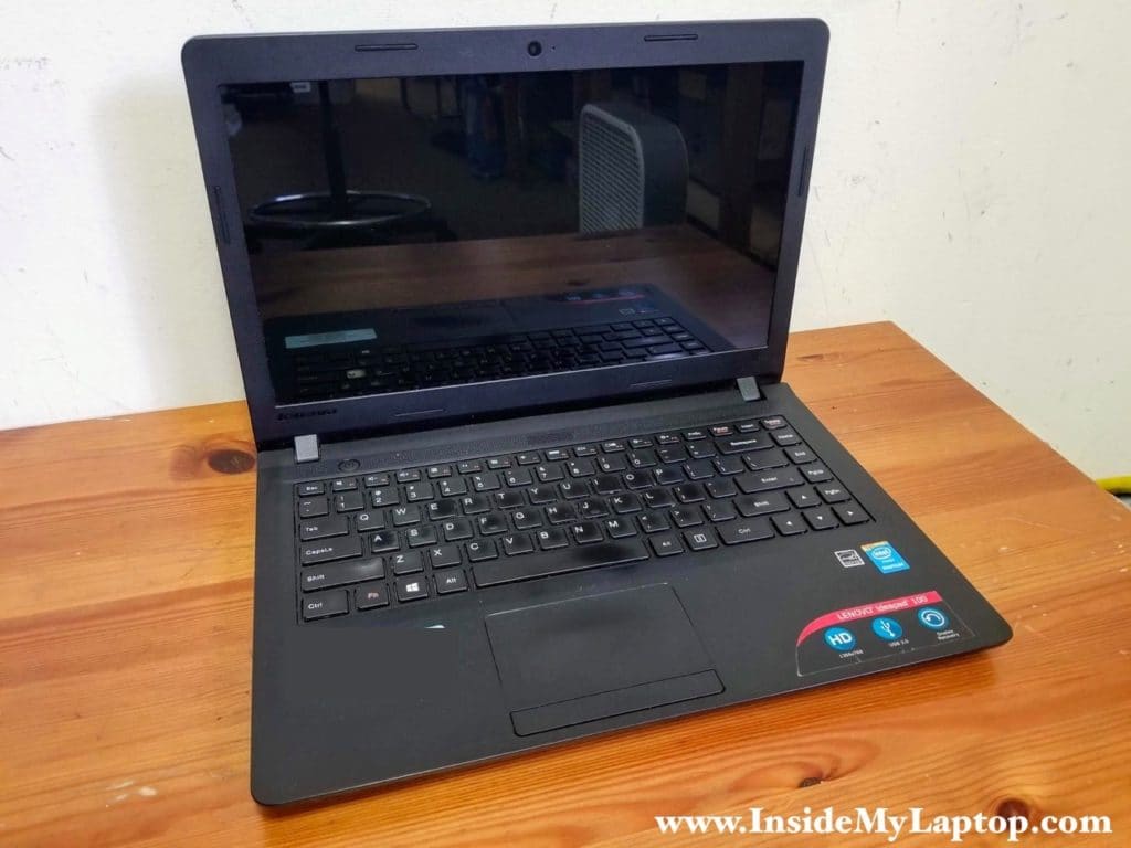 Lenovo ideapad 100-14IBY model 80MH disassembly.