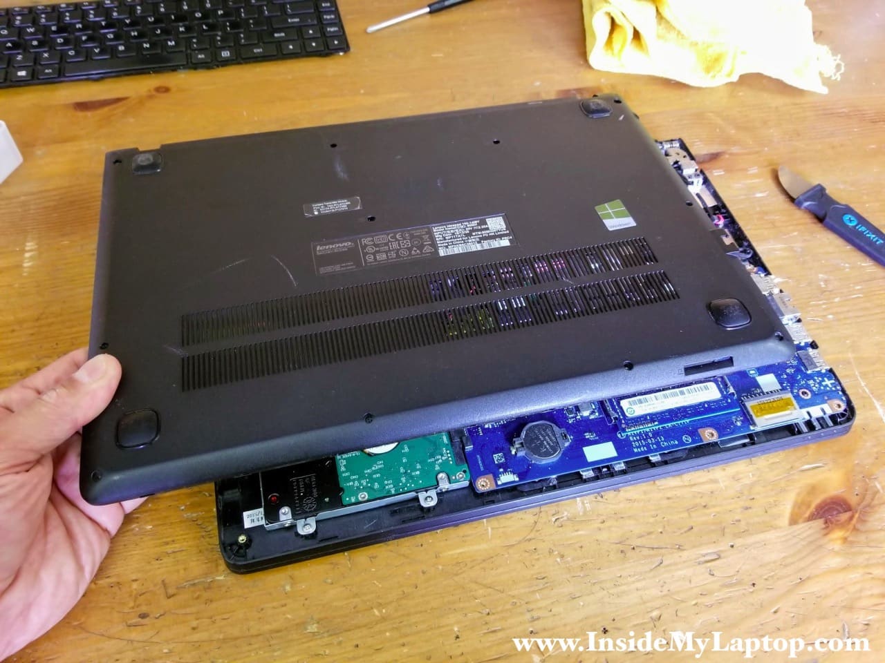 How To Disassemble Lenovo Ideapad 100 14iby Model 80mh Inside My Laptop