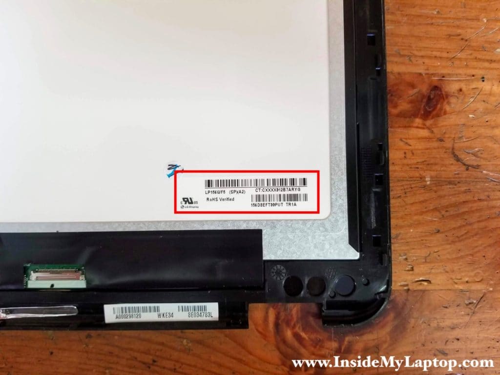 Toshiba Satellite Radius P55W had the following screen installed: LP156WF5 (SP)(A2).