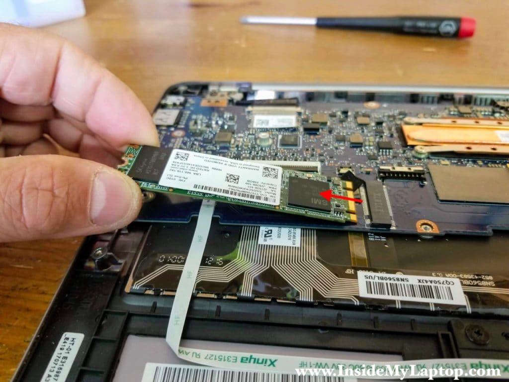 Remove the solid state drive.