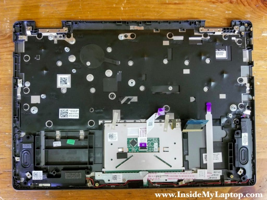 Here's laptop palmrest with the motherboard removed.