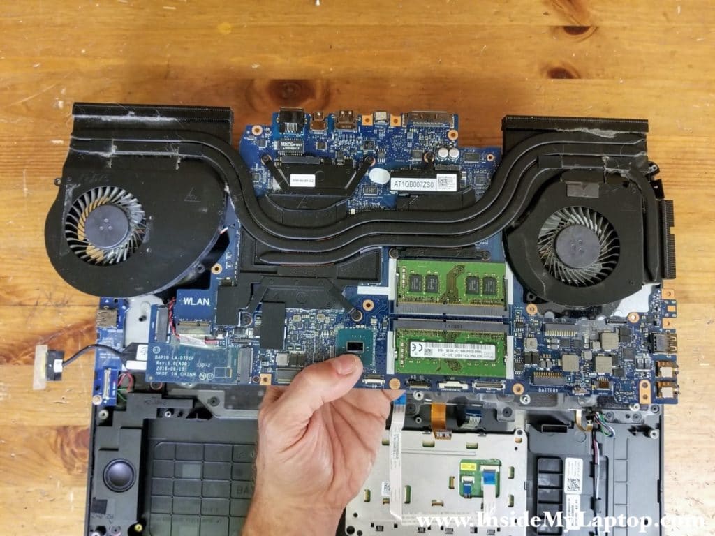 Remove the motherboard.