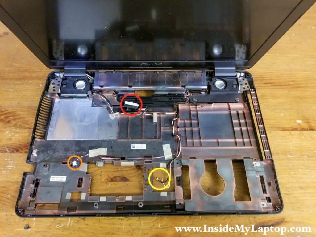 Here's the laptop base with the top case removed.