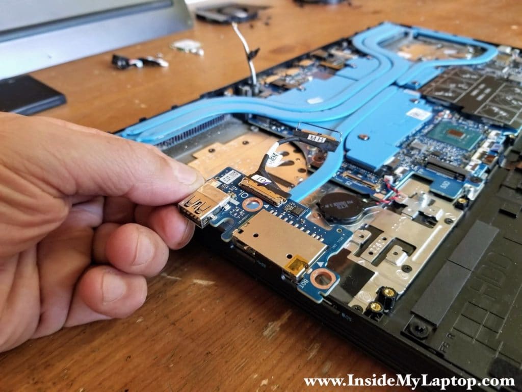 Remove the USB SD card reader board.