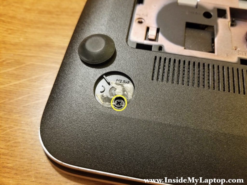 Don't forget two hidden screws located under the lower left and right feet.