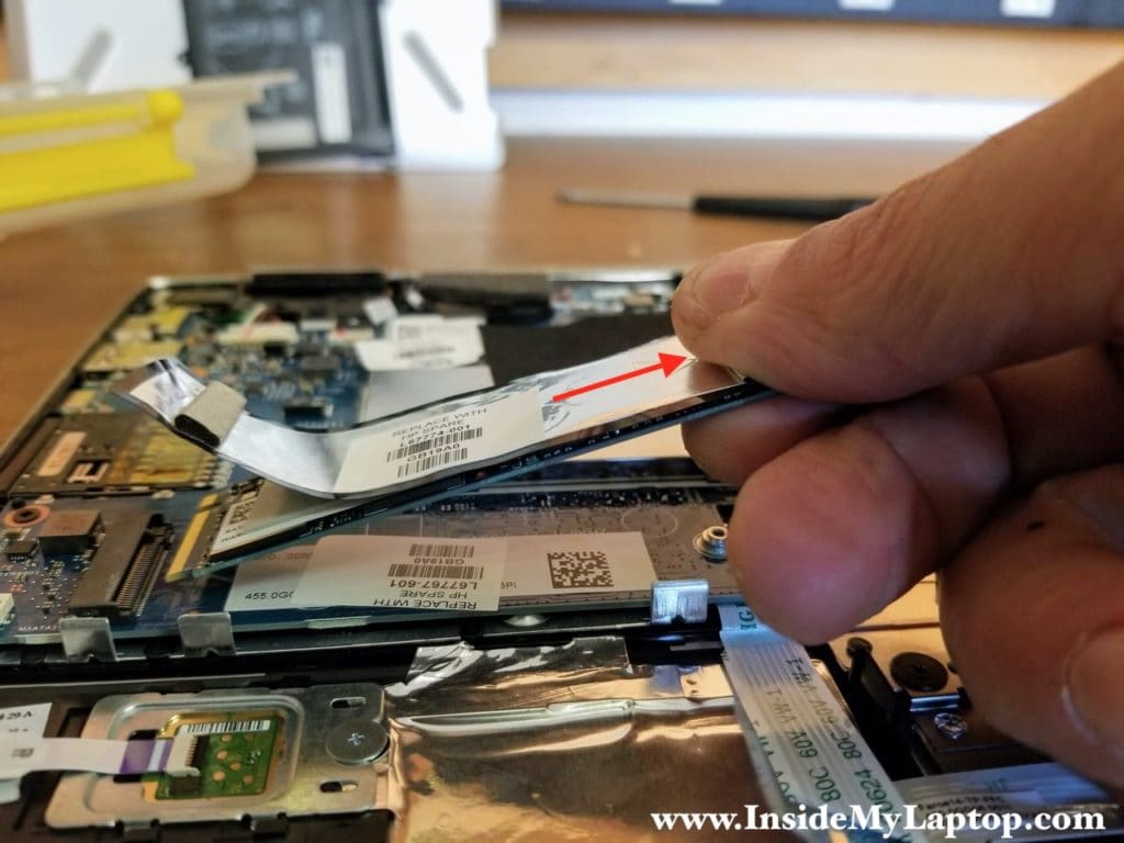 Remove the PCIe NVMe solid state drive.