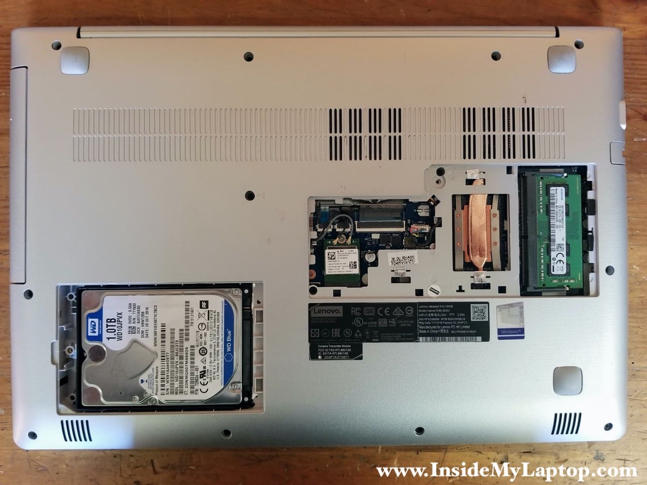 510-15IKB / 510-15ISK disassembly – my laptop