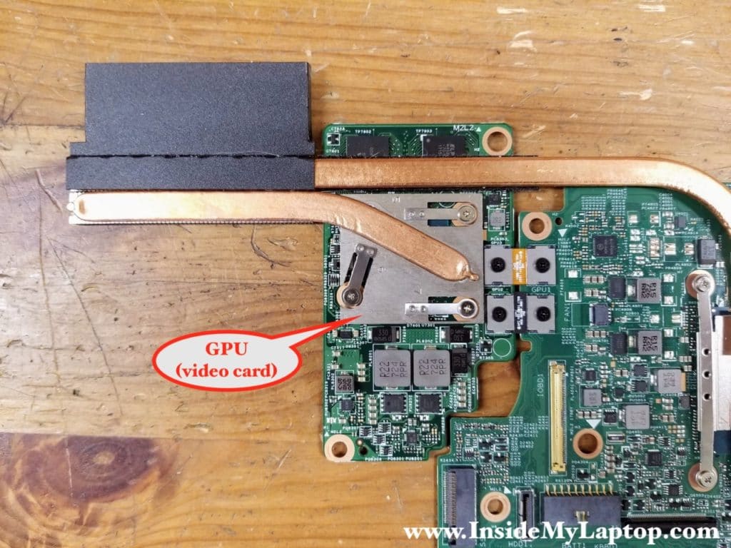 Dell Inspiron 17 7778 7779 motherboard has a removable GPU.