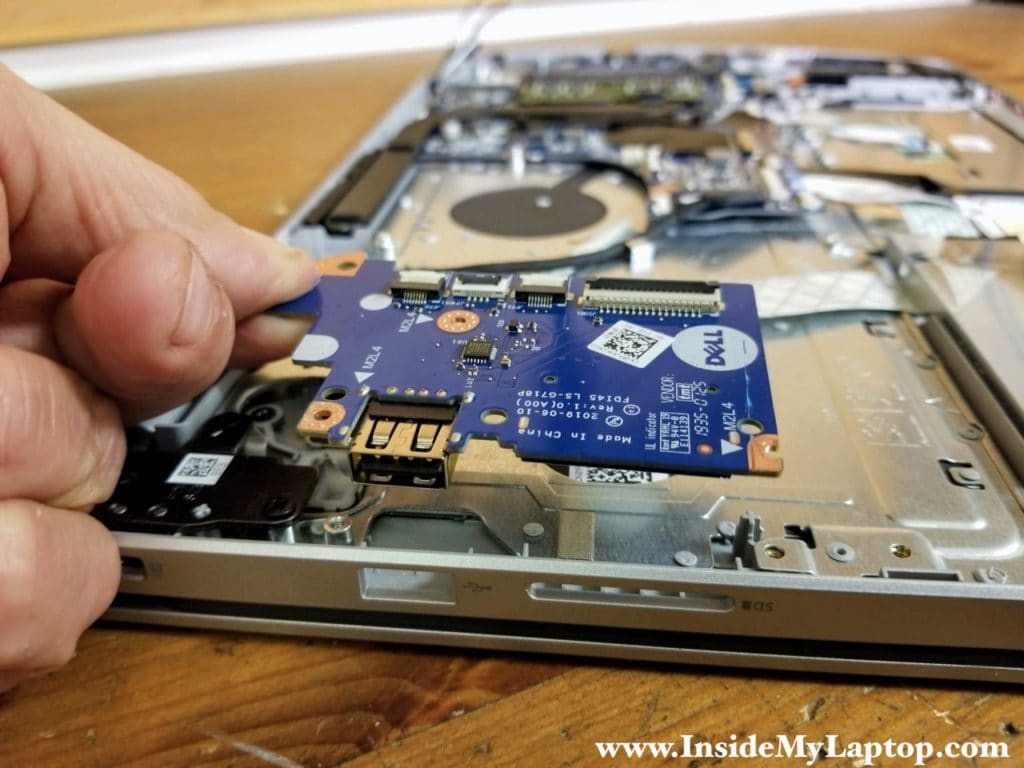 Remove the USB SD card board.