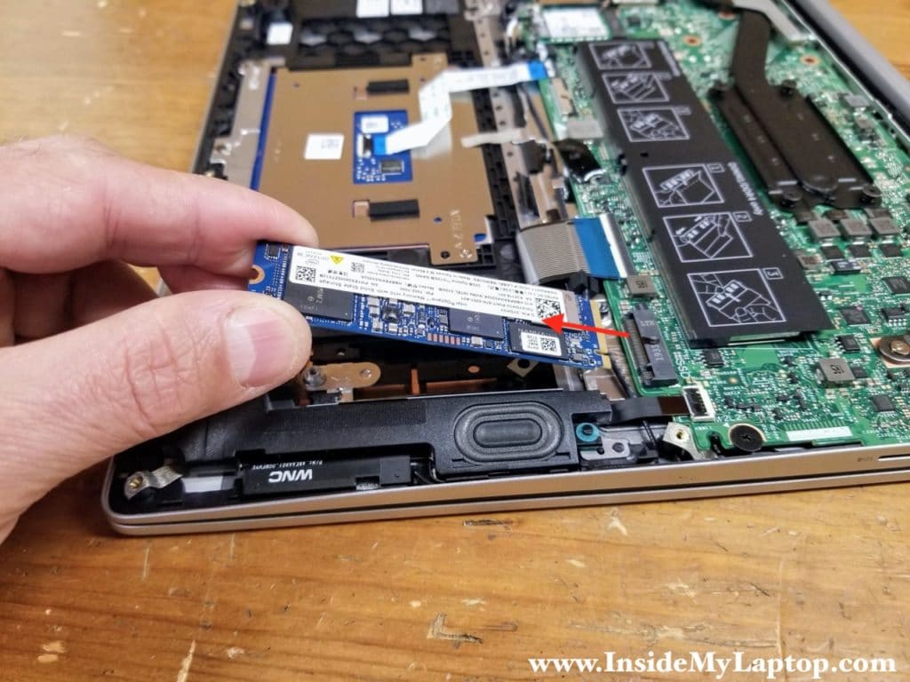 Pull the solid state drive out.